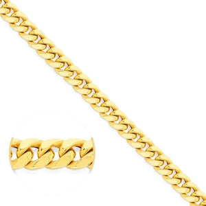 Yellow Gold Miami Curb Chain, 18k, 22 Inches, 36.29gr
