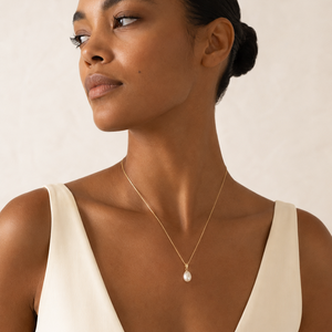 10K Yellow Gold Freshwater Pearl Drop Pendant