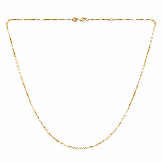 14K Yellow Gold Rolo Chain