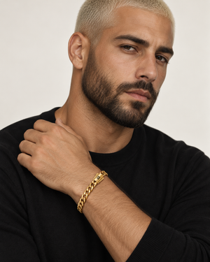18K Yellow Gold Cuban curb link Bracelet