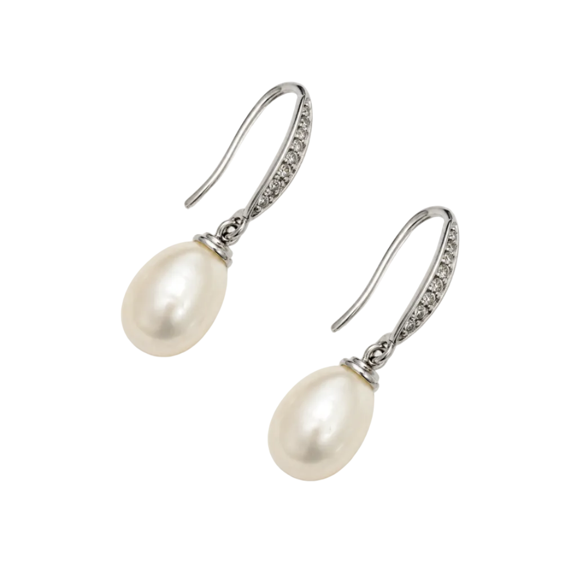 925 Sterling Silver Freshwater Pearl Drop Earrings