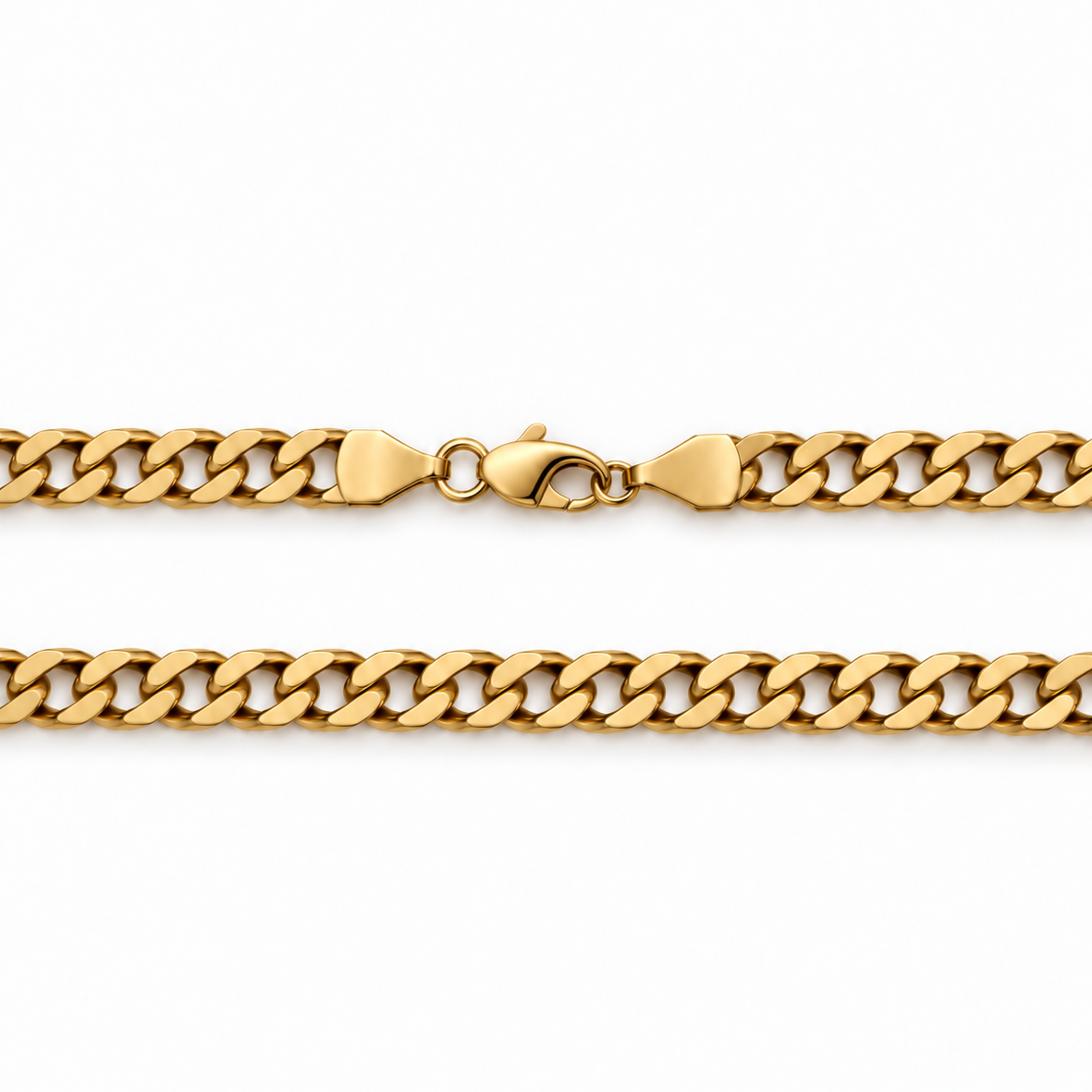18K Yellow Gold Curb Chain Necklace