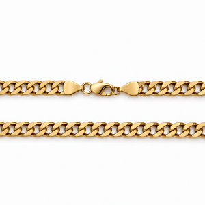 18K Yellow Gold Curb Chain Necklace