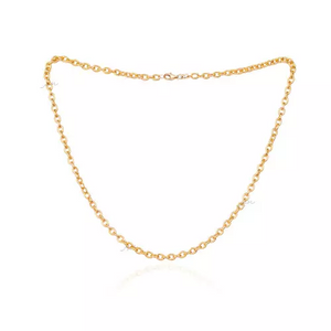 Yellow Gold Oval Links Chain18 K, 16.40 gr