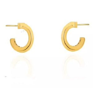 Yellow Gold half Hoop Earring 18k 3.36gr