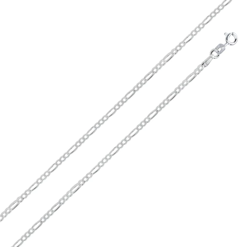 Silver Figaro Chains, 16 "