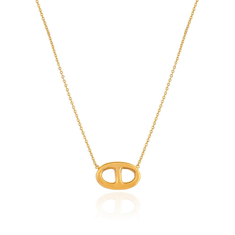 Yellow Gold Necklace  Hermis style 18k 3.45gr