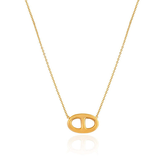 Yellow Gold Necklace  Hermis style 18k 3.45gr