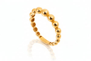18K Yellow Gold Small Balls Style Band 1.6gr