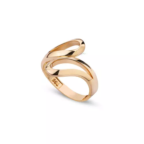Yellow Gold Wave Style Ring, 18k, 2.83gr