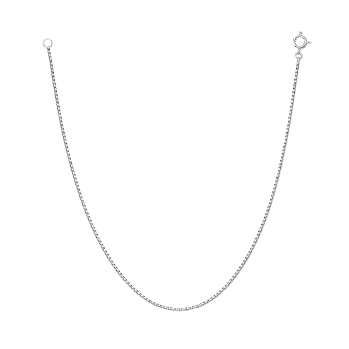 925 Sterling Silver Round Box Chain Necklace