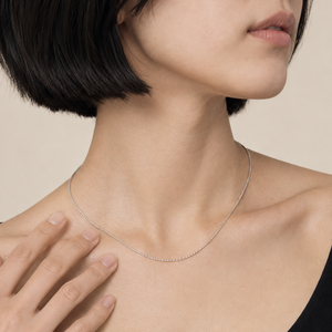 925 Sterling Silver Round Box Chain Necklace