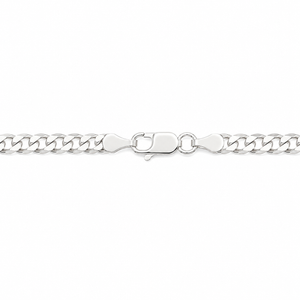 925 Sterling Silver Curb Chain Necklace 24"