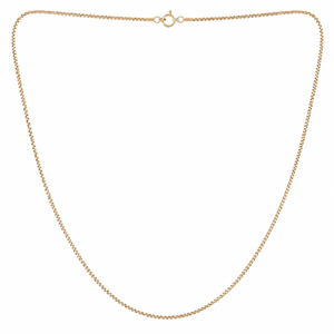 10K Yellow Gold Box Chain Necklace 24" 1mm