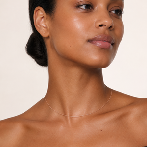 18K Rose Gold Link Chain Necklace 16"