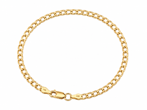 14K Yellow Gold Cuban Link Bracelet 8"