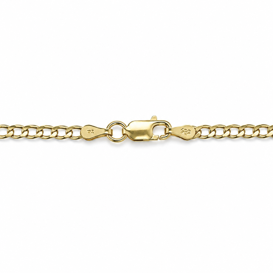 14K Yellow Gold Cuban Link Bracelet 8"