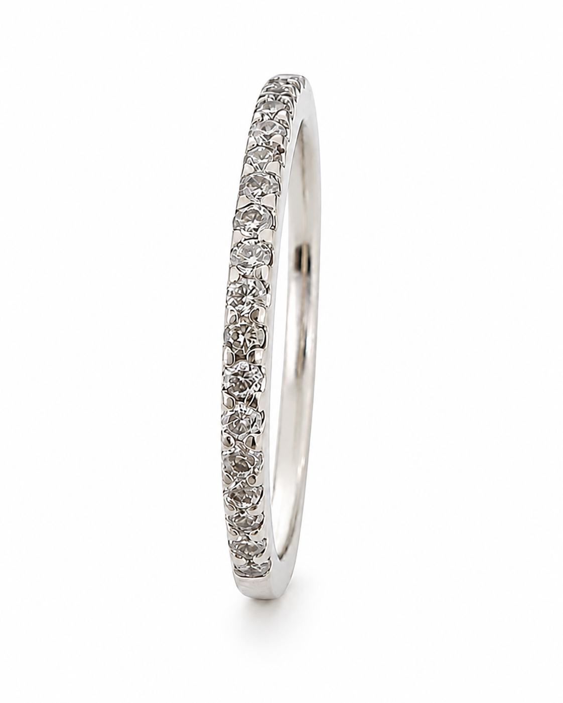 18K White Gold Half Eternity Diamond Ring