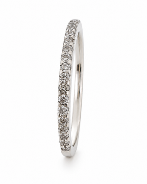 18K White Gold Half Eternity Diamond Ring