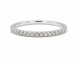 18K White Gold Half Eternity Diamond Ring