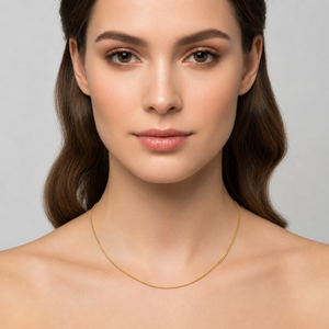 14k Yellow gold Box Chain, 19 Inches