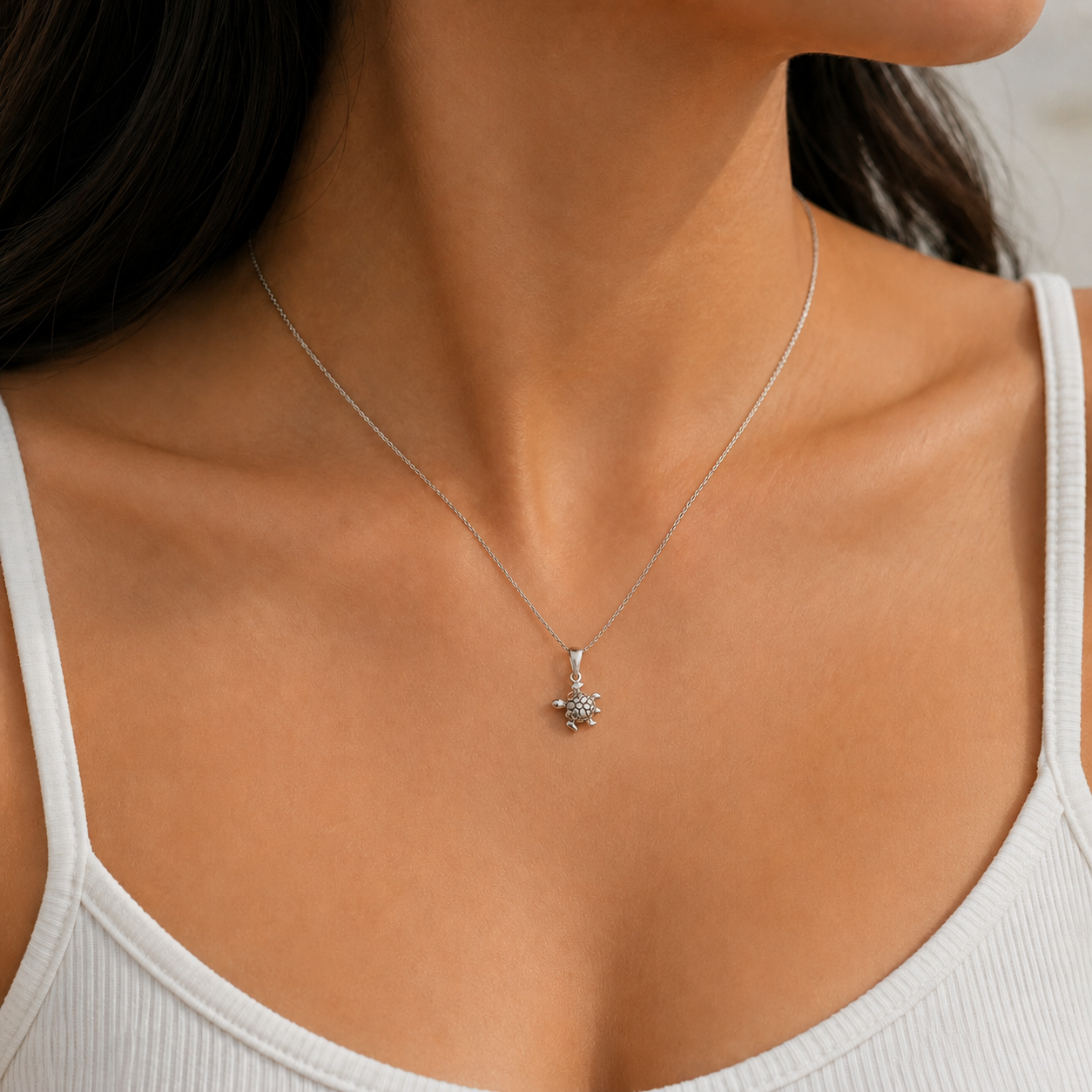 925 Sterling Silver Sea Turtle Pendant