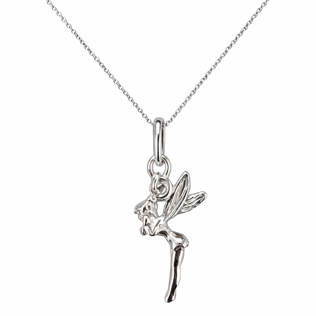 925 Sterling Silver Fairy Pendant Necklace