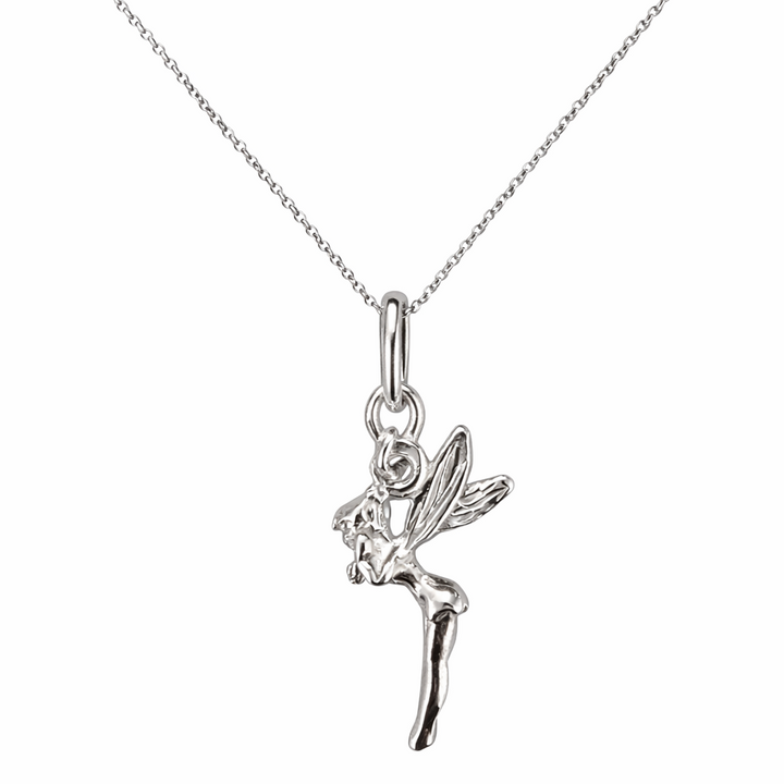 925 Sterling Silver Fairy Pendant Necklace