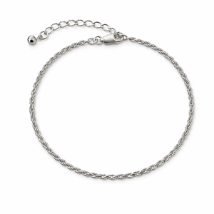 925 Sterling Silver Rope Chain Bracelet