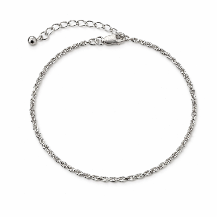 925 Sterling Silver Rope Chain Bracelet
