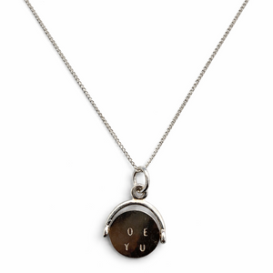 925 Sterling Silver "I Love You" Letter Necklace