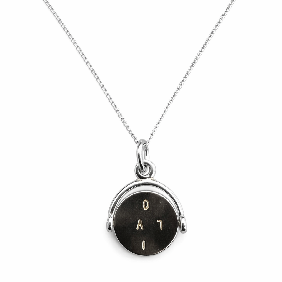 925 Sterling Silver "I Love You" Letter Necklace