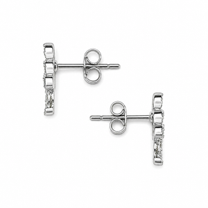 18k White Gold Diamond Pave Ear Climbers