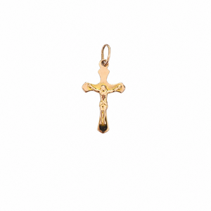14k Rose Gold Crucifix Pendant