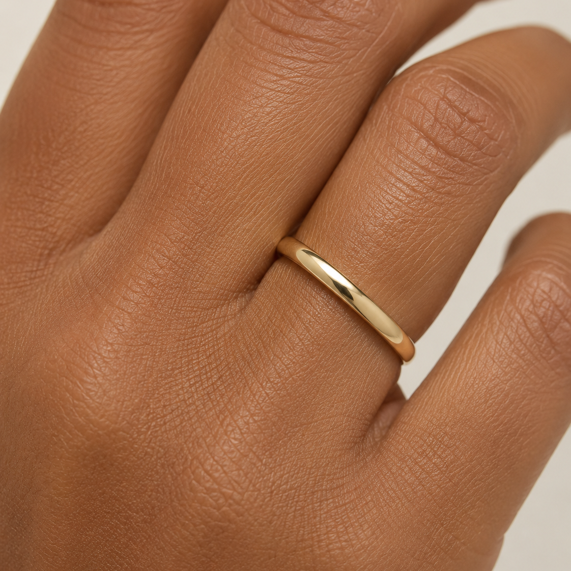 10K Yellow Gold Band Ring