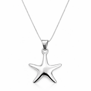 925 Sterling Silver Star Fish Pendant