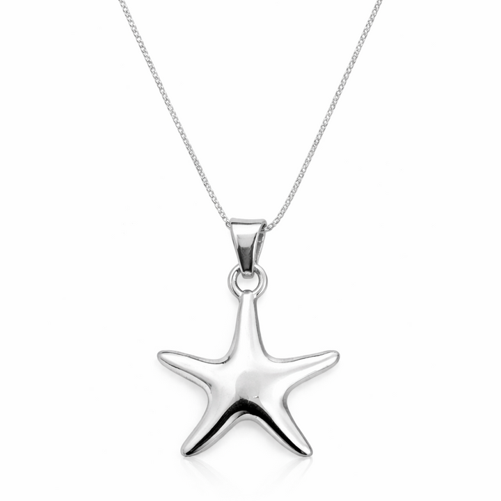 925 Sterling Silver Star Fish Pendant