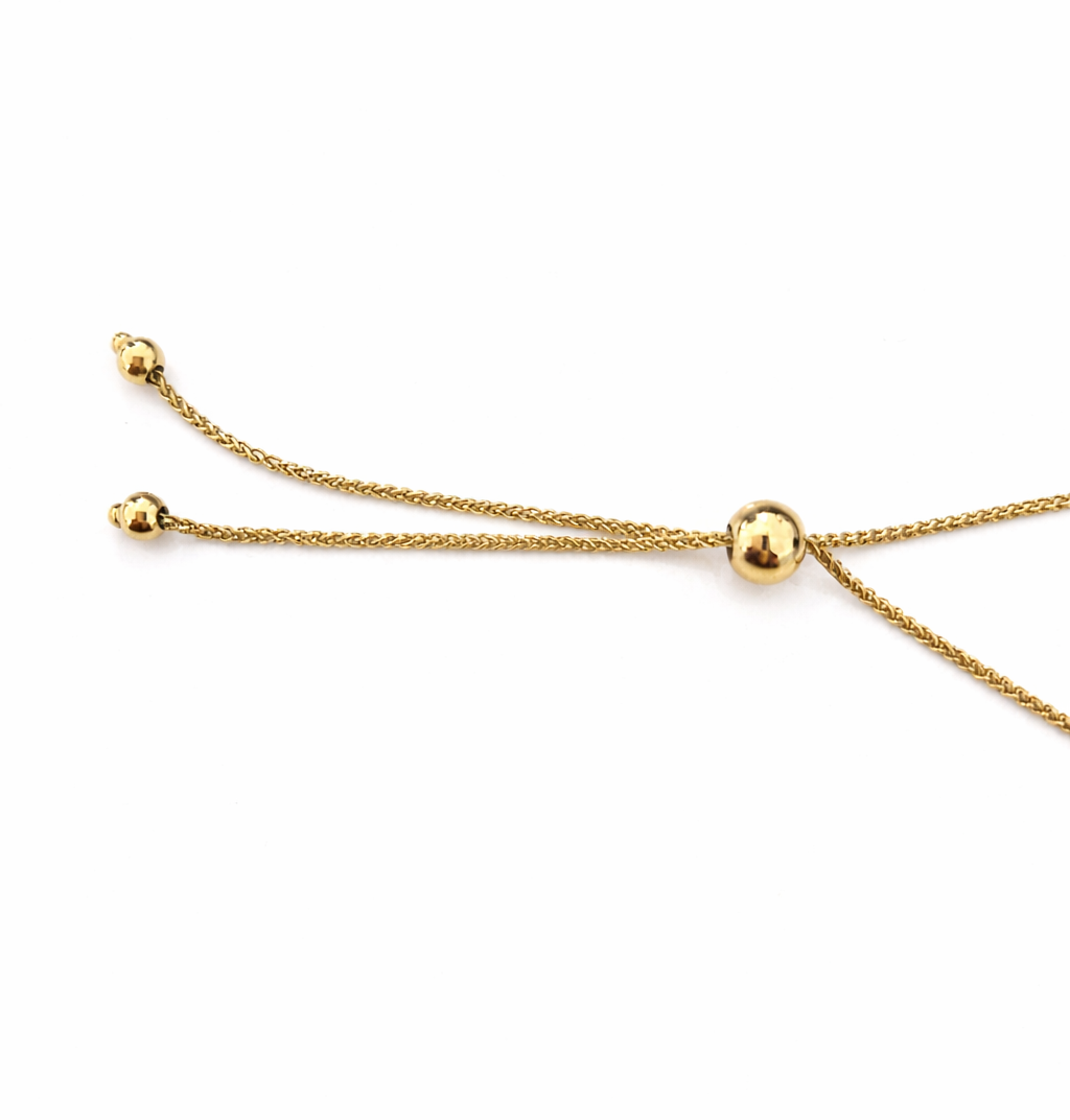 14k Yellow Gold Bracelet with Onyx