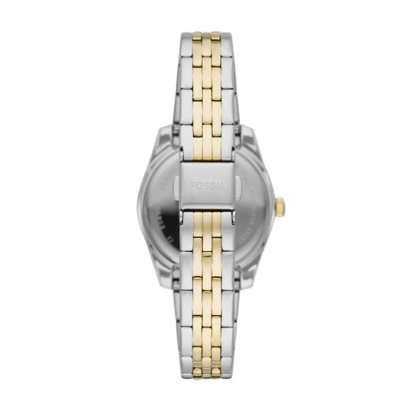 Fossil Scarlette Two-Tone Gold Dial Watch 32mm ES4949