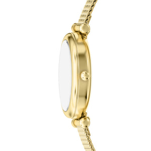 Fossil Carlie Gold-Tone Mother-of-Pearl Watch 28mm ES5462