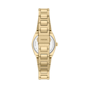 Fossil Everett Gold-Tone Gold Dial Watch 27mm ES5492