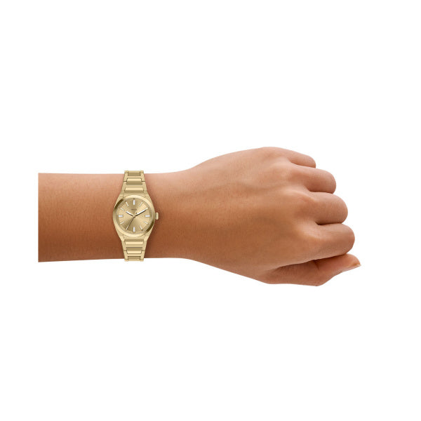 Fossil Everett Gold-Tone Gold Dial Watch 27mm ES5492
