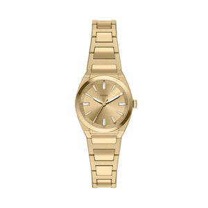Fossil Everett Gold-Tone Gold Dial Watch 27mm ES5492
