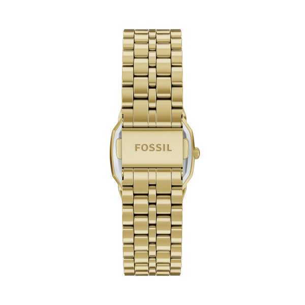 Fossil Harlow Gold-Tone Red Dial Watch 27mm ES5511
