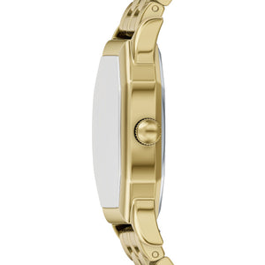 Fossil Harlow Gold-Tone Red Dial Watch 27mm ES5511