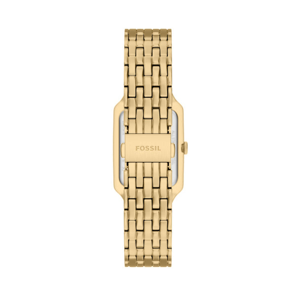 Fossil Raquel Gold-Tone Red Dial Watch 23mm ES5512
