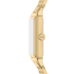 Fossil Raquel Gold-Tone Red Dial Watch 23mm ES5512