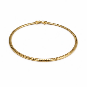 18k Yellow Gold Flat Curb Bracelet, 7.83gr