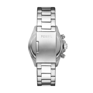 Fossil Autocross Silver-Tone Bracelet Watch Silver Dial 42mm FS6124