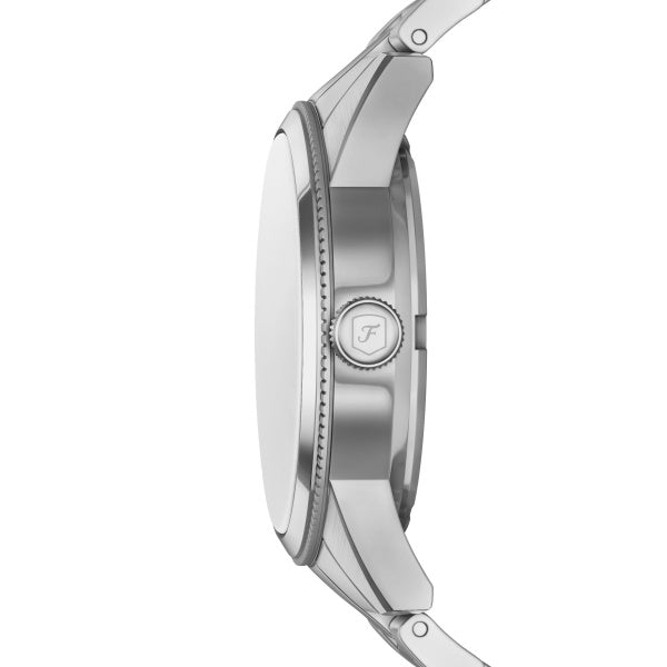 Fossil Pearson Silver-Tone Bracelet Watch Blue Dial 42mm FS6134